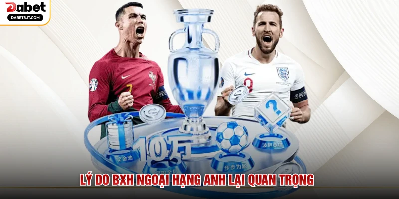 Lý do BXH Ngoại Hạng Anh lại quan trọng